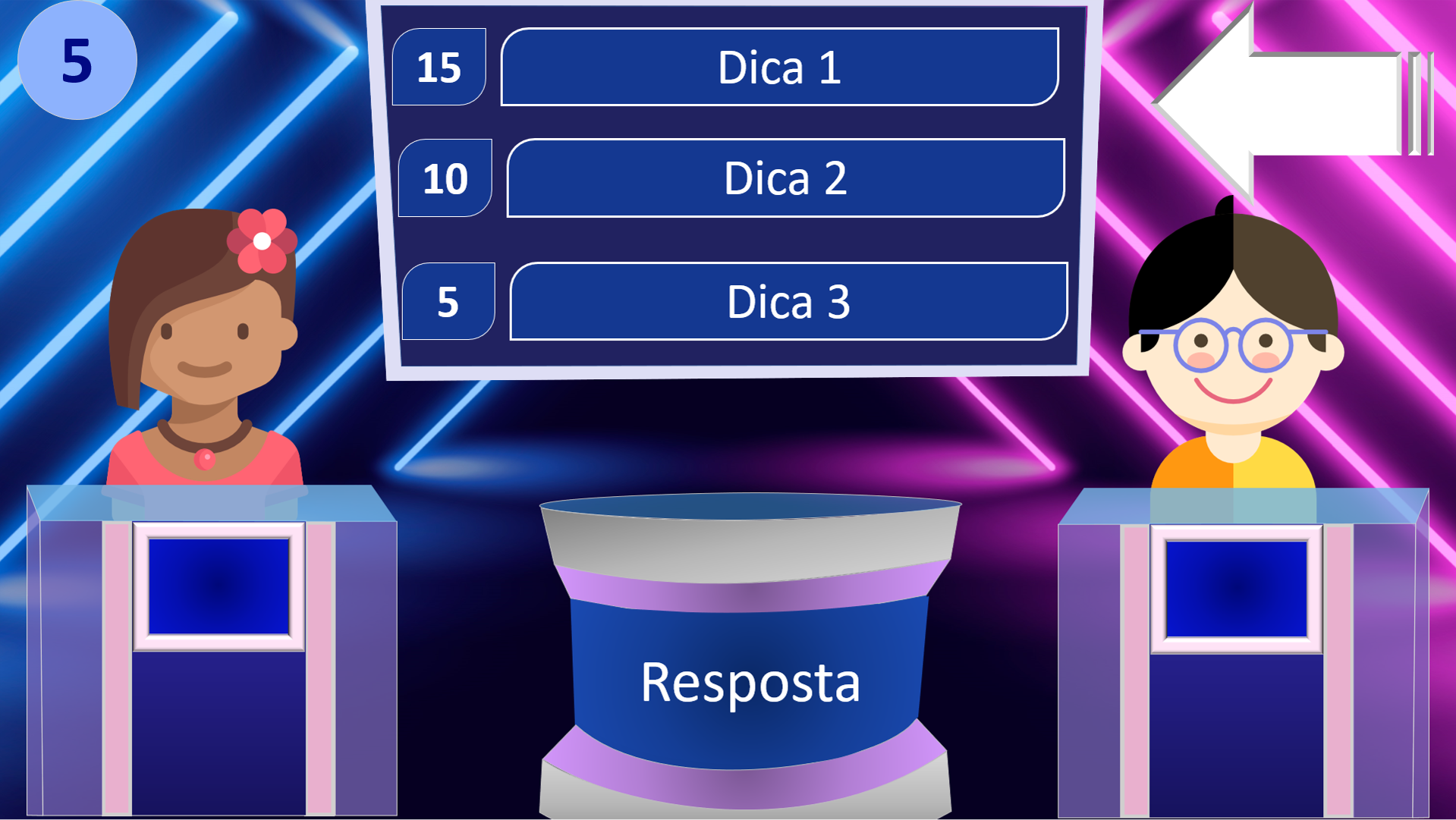 Jogo das 3 pistas