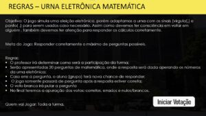 Urna Eletrônica Matemática